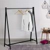55-Inch Modern Black Heavy Duty Metal Commercial Garment Rack