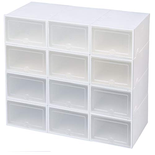 IRONLAND Shoe Storage Boxes 12 Pack