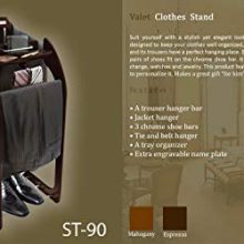 Mahogany Hardwood Clothes Valet Stand: Elevate Your Wardrobe Game