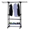 Icerom Heavy Duty Garment Rack Full Stainless Steel Adjustable