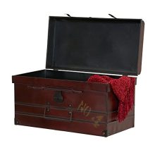 Household Essentials Steamer Classic Storage Trunk, Red