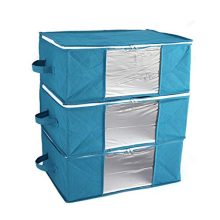 Fanala Home Foldable Zipper Storage Bags Clothes Bedding Pillows