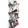 JackCubeDesign Wall Mount Modern Industrial Metal Rustic Wood