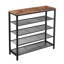 VASAGLE Shoe Rack, 5-Tier Shoe Storage Organizer