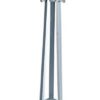 King's Brand Silver/Chrome Finish Metal Coat Rack