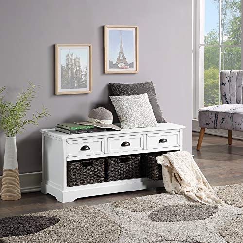 Storage Benches for Entryway with Drawers, WeYoung Homes Collection