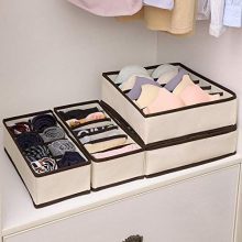Corgy 4PCS Underwear Organizer Storage Box Drawer Divider