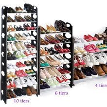 Oguine 10 Tier Shoe Portable Free Standing Shoe Rack Organizer