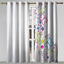 SONGDAYONE Kids Curtain Colorful Home Decor Privacy Protection