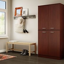 South Shore Axess Tall 4-Door Storage Cabinet with Adjustable Shelves