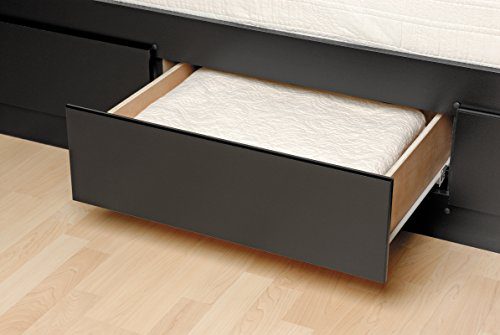 Prepac Tall Twin Sonoma Platform Storage Bed