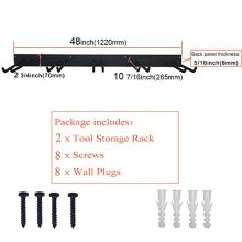 FRMSAET Wall Mount Rack Hook Space Saver Garden Tool Organizer
