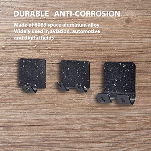 3Tyto Store Hooks 3 Pairs Utility Heavy Duty Wall Hooks Suitable