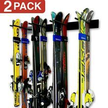 StoreYourBoard Ski Wall Storage Rack, 2 Pack Holds 16 Pairs
