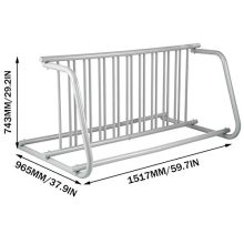 BestEquip 59" Length Floor Bike Rack 10 Holders All-Steel Grid Bike Rack