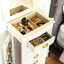 Hives and Honey Alexa Jewelry Armoire, WHITE