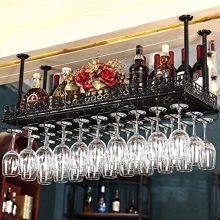 FURVOKIA Industrial Metal Vintage Bar Wall-Mounted Wine Racks