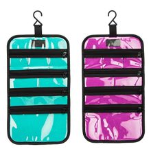 PACMAXI Travel Jewelry Organizer Roll for Necklace, Earrings, Rings, Bracelets