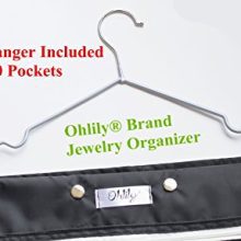 Ohlily Wall Hanging Jewelry Organizer Holder 80 Pockets Double Sided Storage