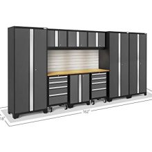 NewAge Products Inc. Bold 3.0 Garage Cabinets, Include Lights/Include Backsplash