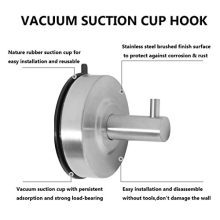Heavy Duty Towel Hooks, Suction Cup Coat/Robe Clothes Hooks