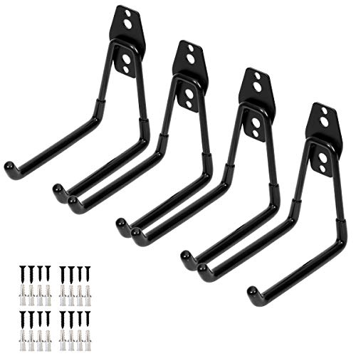 Wall Mounted Heavy-Duty Double Clip U Shape Utility Tools Hooks - Organize Your Space Efficiently