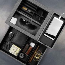 Lifomenz Co Men Accessories Organizer Catchall Tray with Removable Charging