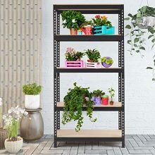 Tangkula Heavy Duty 5-Shelf Steel Shelving Unit, 36" W x 18" D x 73" H