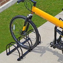Sandusky 3-Bike Standing Bike Stand, Black