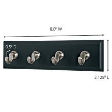 Command Key Rail, 1 rail, 6 strips, Indoor Use