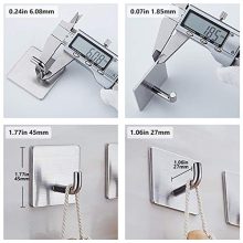 NOVEMBER SPRING Towel Hooks/Bathroom Hook, 3M Hooks for Hanging Wall