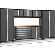 NewAge Products Bold 3.0 Gray 6 Piece Set, Garage Cabinets