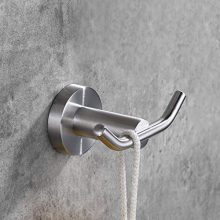 DESFAU Double Robe Hook, 304 Stainless Steel Coat and Towel Hooks