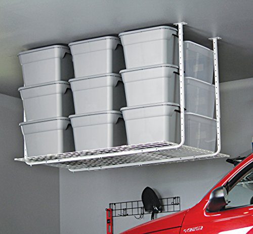 HyLoft 60-Inch by 45-Inch Pro Ceiling Mount Shelf, White