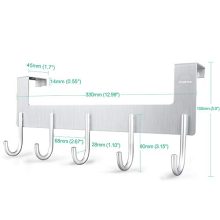 ACMETOP Over The Door Hook Hanger, Heavy-Duty Organizer for Coat