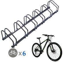 EasyGoProducts Floor Stationary Six Wheel Rack, Indoor - Outdoor Bike Stand