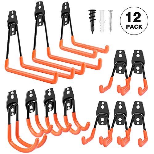 Garage Hooks Heavy Duty, Steel Garage Storage Hooks, Tool Hangers