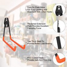 Superior Steel Double Hooks for Heavy-Duty Garage Storage