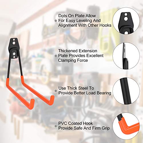 Superior Steel Double Hooks for Heavy-Duty Garage Storage