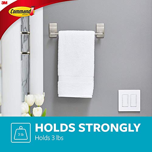 Command by 3M 9" Towel Bar, Stylish Design, Easy On, Easy Off
