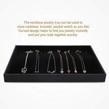 TekkPerry Stackable Velvet Jewelry Trays Organizer,Jewelry Trays for Drawers