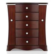 RR ROUND RICH DESIGN Jewelry Box - Made of Solid Wood