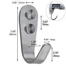 10 Pack Wall Mount Coat Hooks Hanger Holder Single Hook Heavy Duty