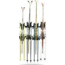 Koova Snow Ski Rack Wall Mount for Indoor Storage | Securely Holds 4 Pairs of Skis