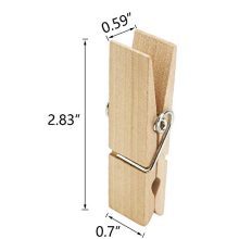 fairy maker 25Pcs Large Wooden Clothespins,2.8" Long 0.7" Wide