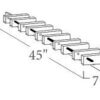 SKI KEY Ski Wall Rack - Includes 5 Locks