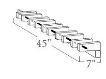 SKI KEY Ski Wall Rack - Includes 5 Locks