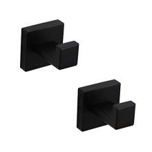Bathroom Matte Black Coat Hook SUS 304 Stainless Steel Single Towel/Robe