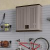 Suncast 4 Cubic Feet Resin Single Shelf Garage Wall Storage Cabinet