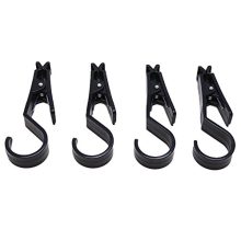 Vpang Super Strong Black Plastic Clever Clips Laundry Hooks Clothes Pins Hanging